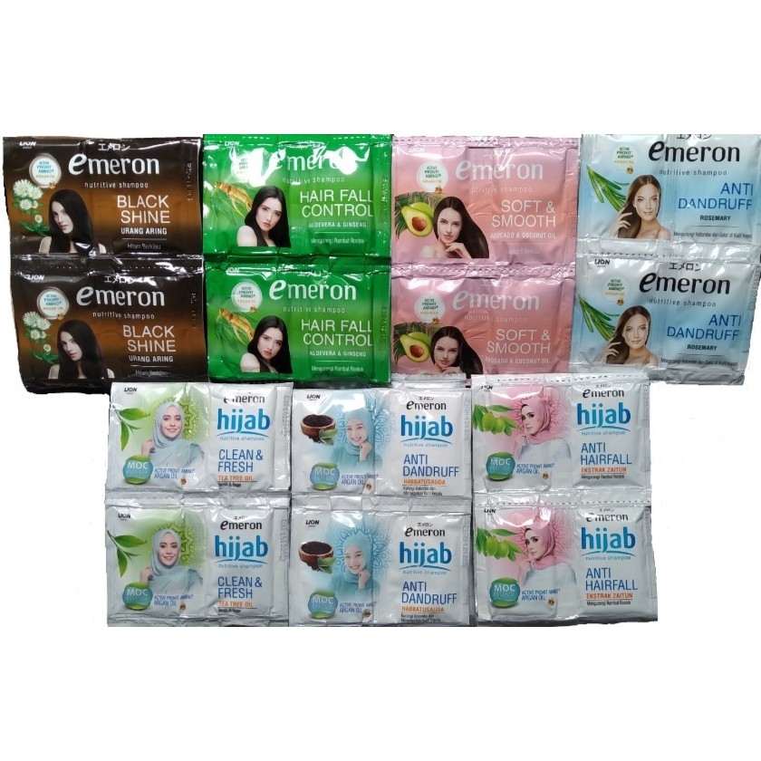 Emeron Nutritive Shampo Sachet Hijab 10 Ml