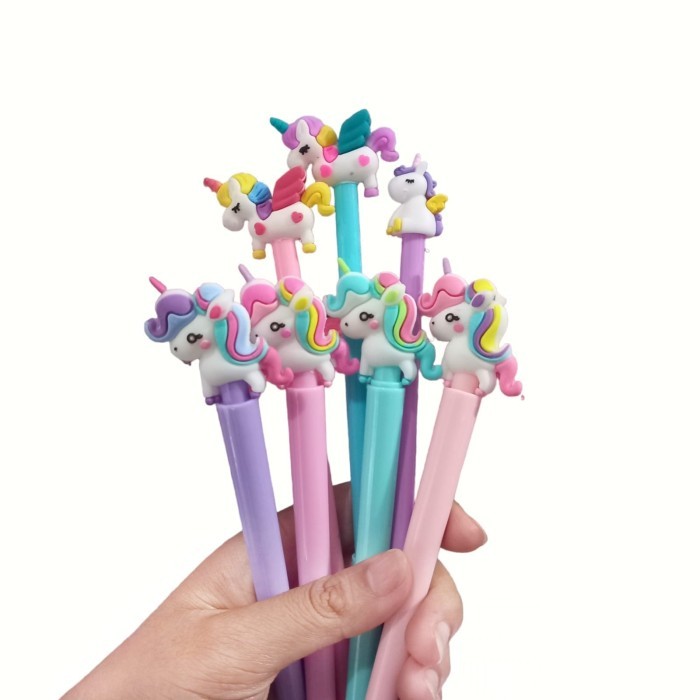 

[BEST]Promo Tempat Pensil 3D Unicorn Berdiri Kotak Pensil Hardtop Unicorn Kado - 7 pcs pen randm