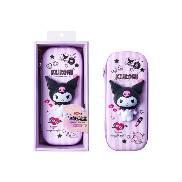 

[New] Tempat Pensil Squishy Sanrio Tempat Alat Tulis Sanrio Pen Holder - Kuromi