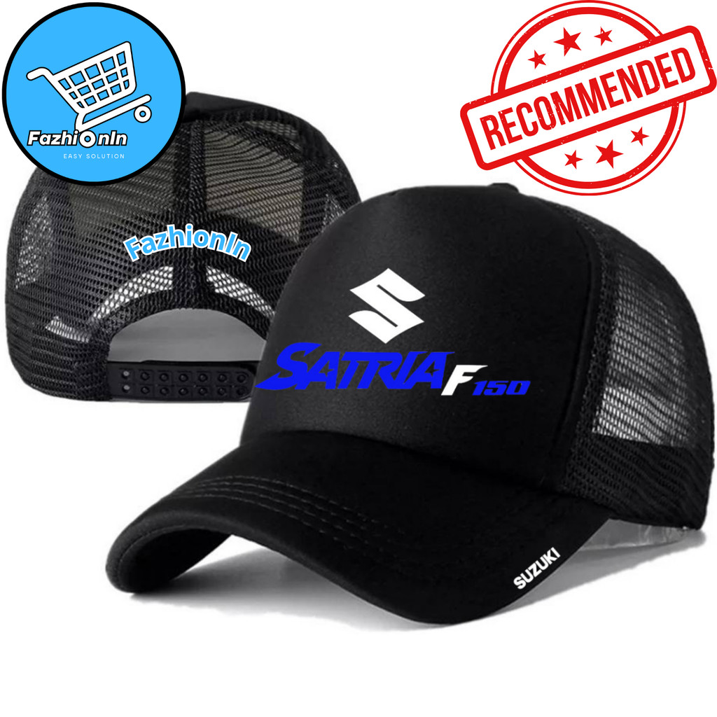 FazhiionIn Topi Trucker SATRIA F - Topi Distro SATRIA FU Logo - Topi SATRIA F Premium - Topi Pria De