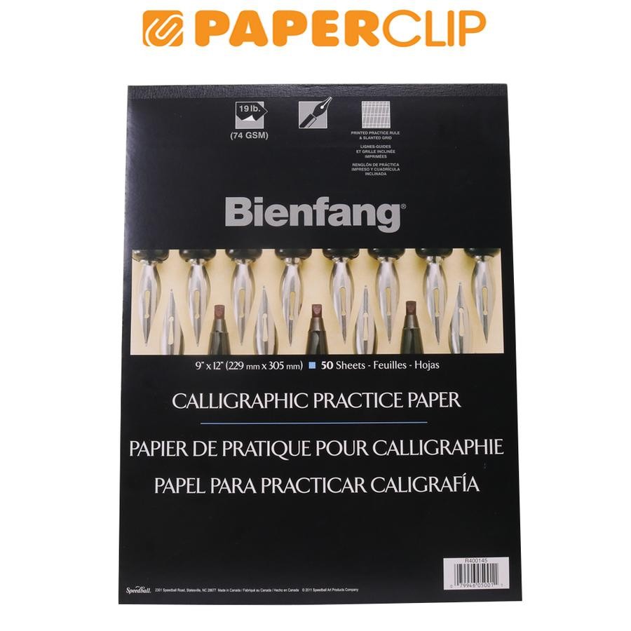 

SKETCHBOOK / CALLIGRAPHIC PRACTICE PAD BIENFANG R400145 9X12" 50S