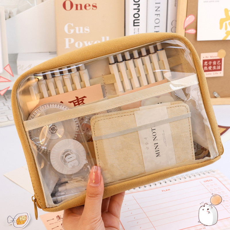 

DEOBAGS KOTAK PENSIL LARGE / KOTAK PESIL WARNA TRANSPARAN / CAPACITY KAWAII PENSIL CASE ATAU STATIONERY ZIPPER KAPASITAS BESAR DCW 00106