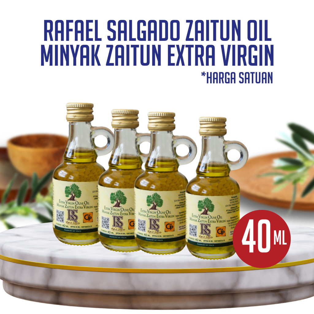 

Zaitun Rafael Salgado - extra virgin olive oil 40ml - minyak zaitun 40ml