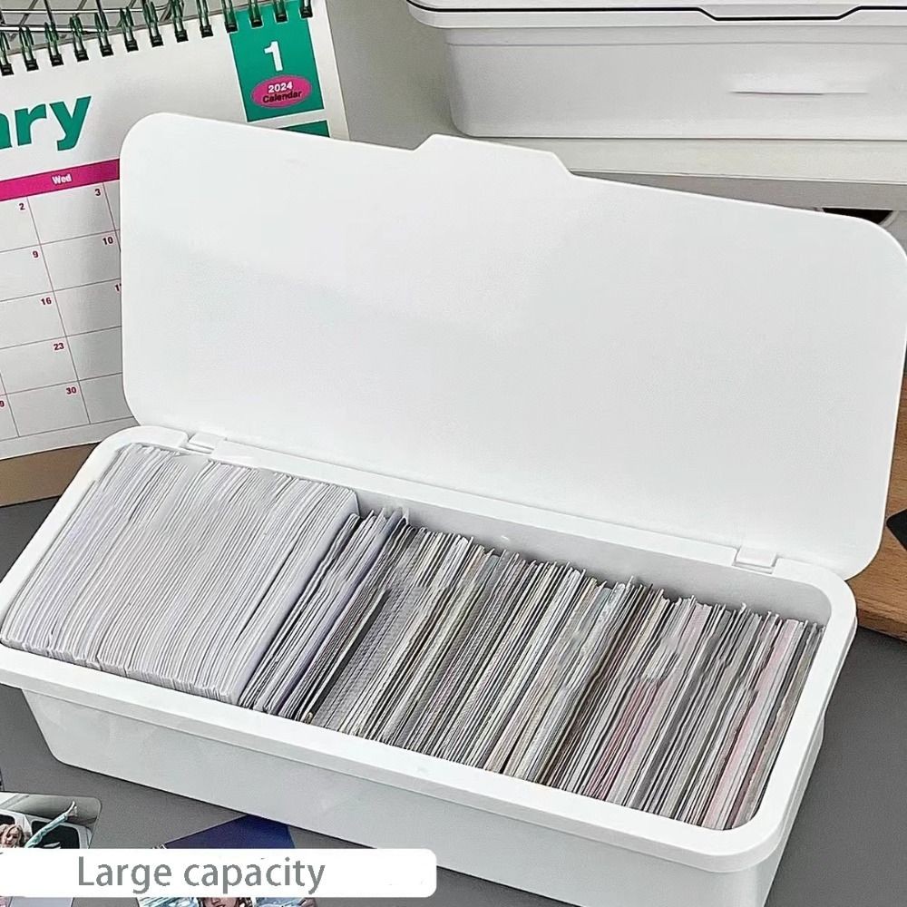 

Idol Photo Storage Case Plastic Box Kpop Photocards Collection Organizer Jewelry Storage Supplies Desk Organizer Box