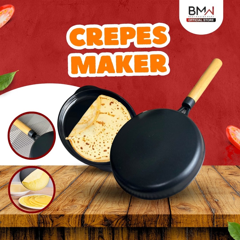 Crepes Maker Size 22 CM Cetakan Kulit Lumpia Kulit Risol Wajan Cetakan Kulit Lumpia Anti lengket
