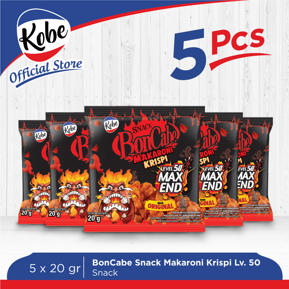 

BonCabe Snack Makaroni Krispi Level 50 Max End - Makaroni Pedas (5pcs)