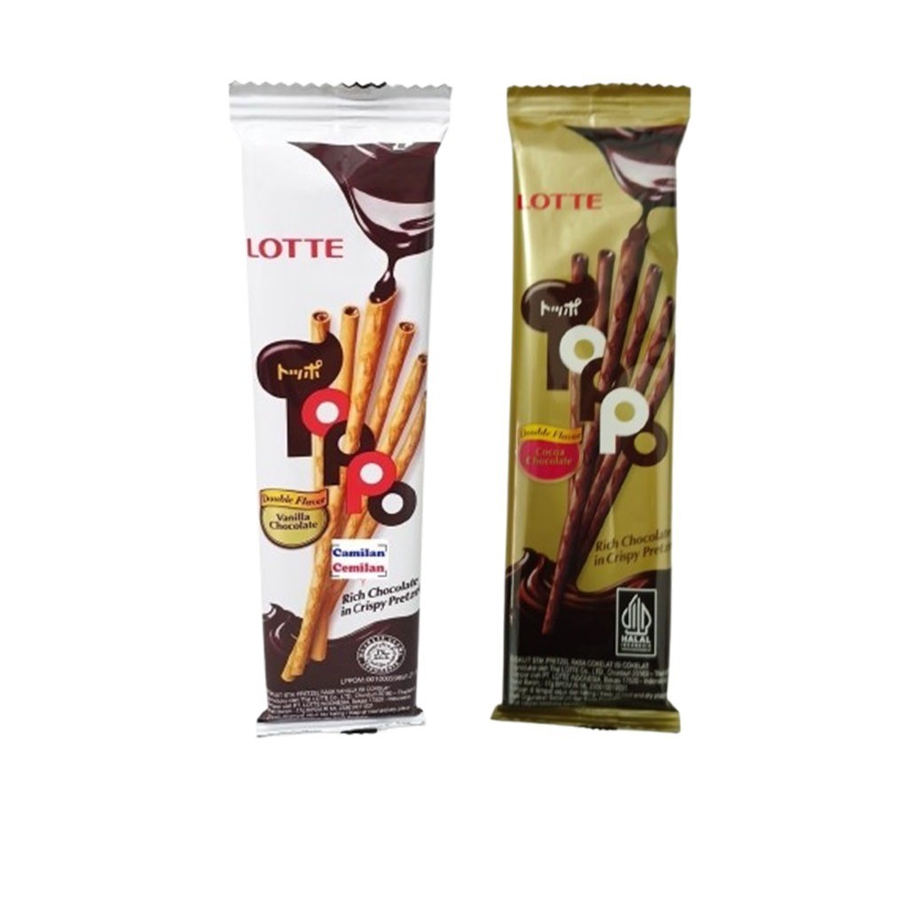 

Lotte Toppo Biskuit Vanilla Chocolate Stick - Netto 17 gr