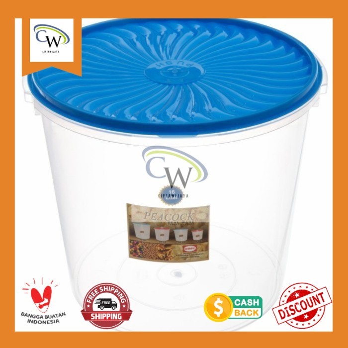 Toples 16 liter Shinpo/ Toples Bening Shinpo/ toples kerupuk