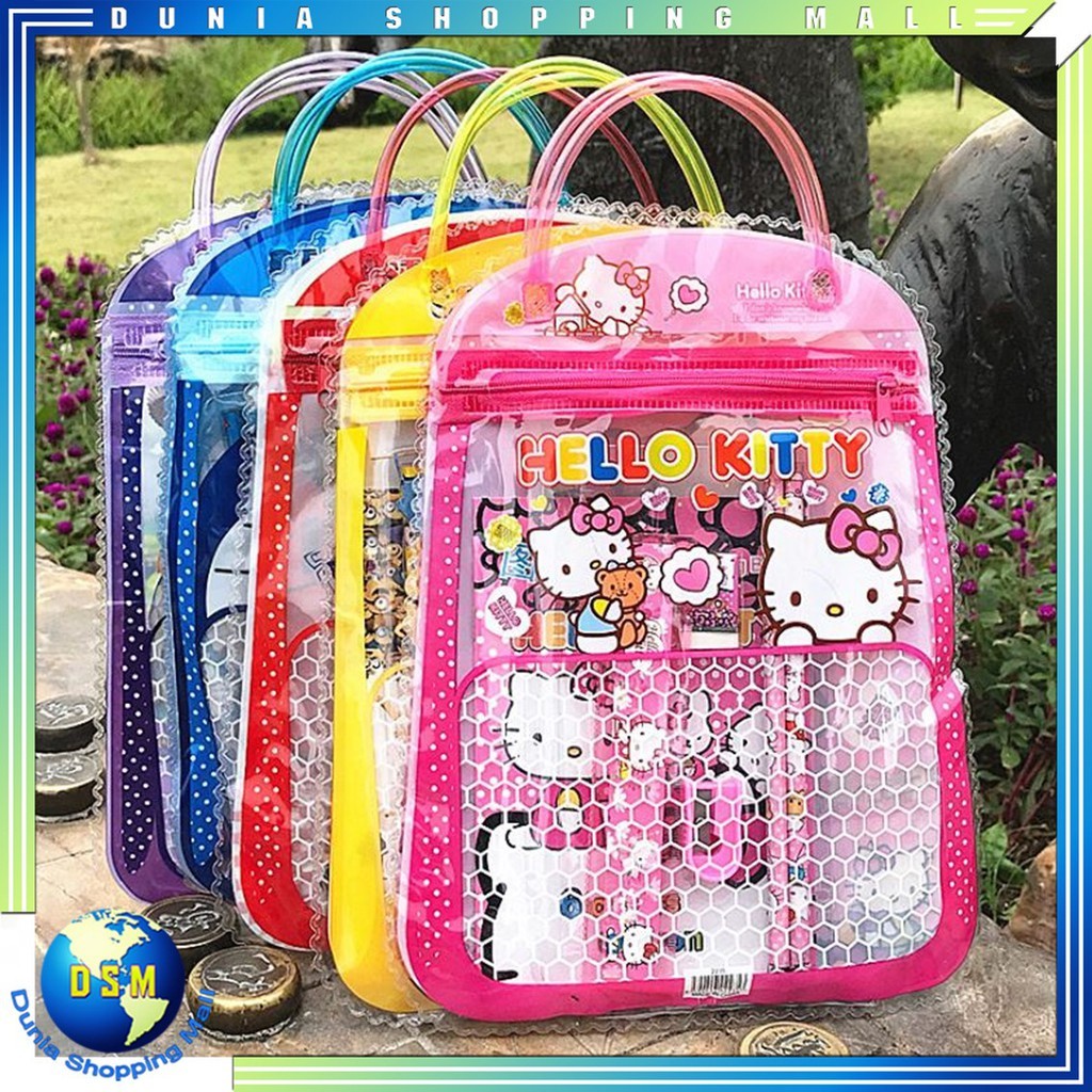 

DSM STATIONARY SET 6 IN 1 FREE TAS ALAT TULIS ANAK SEKOLAH BUKU PULPEN PENGHAPUS PENGGARIS