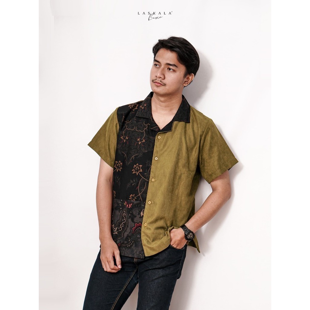 Laskala Basic - Zada | Kemeja Batik Pria Lengan Pendek