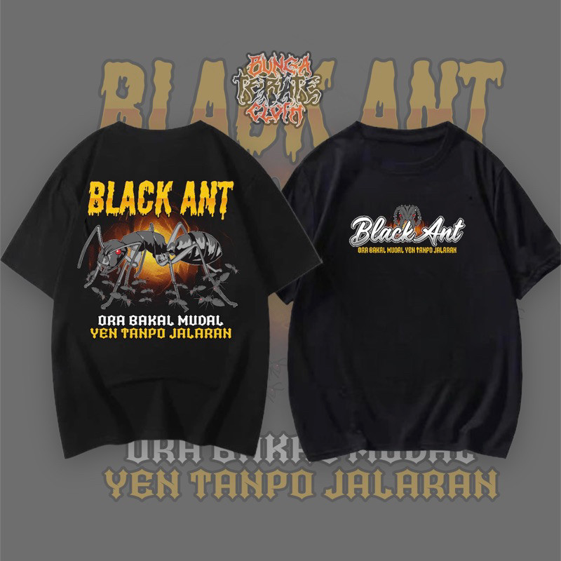 (BISA COD) KAOS PSHT KAOS BLACK ANT KAOS TERATE SEMUT IRENG