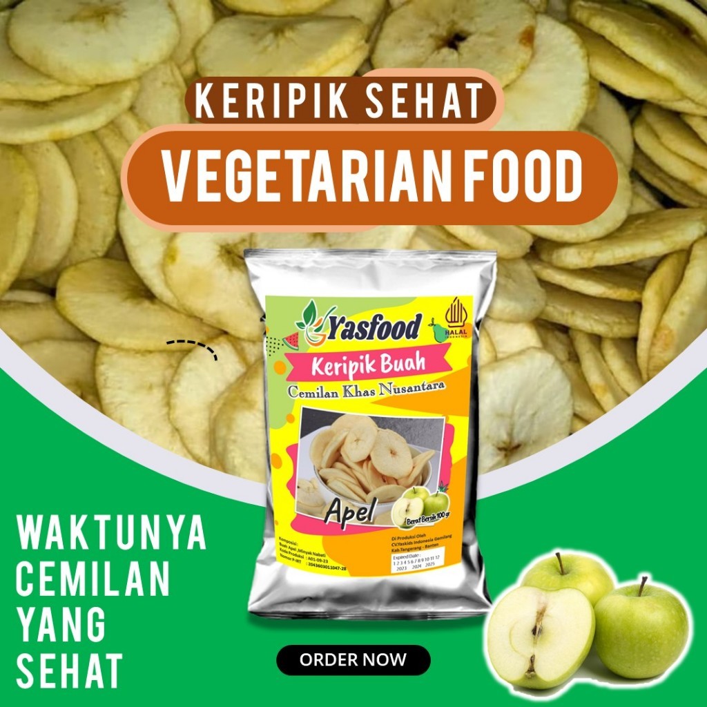 

KERIPIK BUAH APEL MURAH ISI 100GR By PT RKP