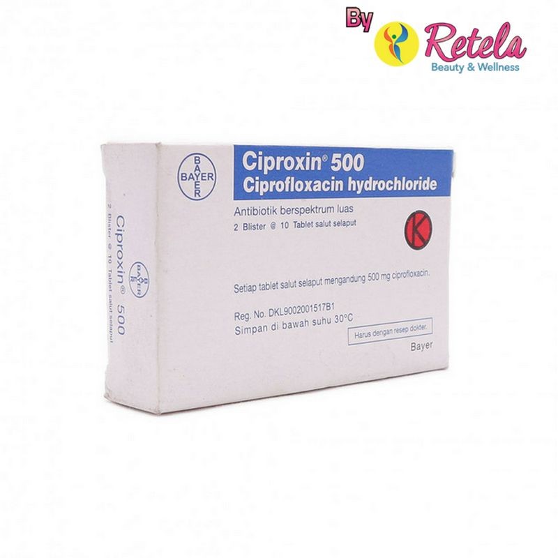 CIPROXIN 500MG 1 STRIP 10 TABLET