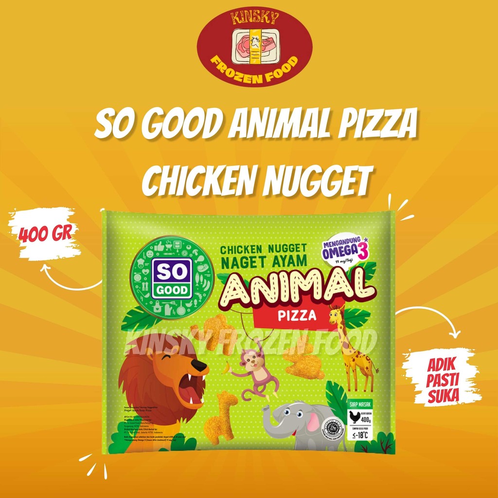 

SO GOOD CHICKEN NUGGET ANIMAL 400GR