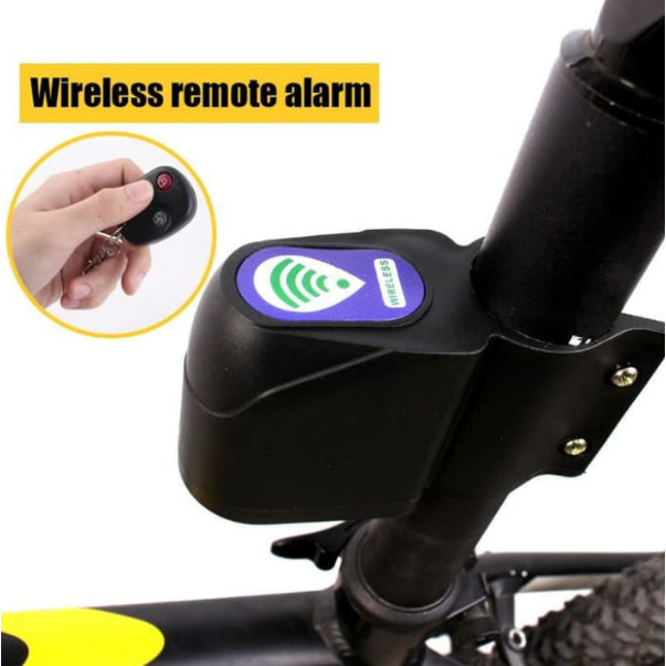 Bicycle Wireless Alarm Alarm Sepeda Wireless Remot Gembok Sepeda/ Kunci Sepeda Anti Maling ASLI