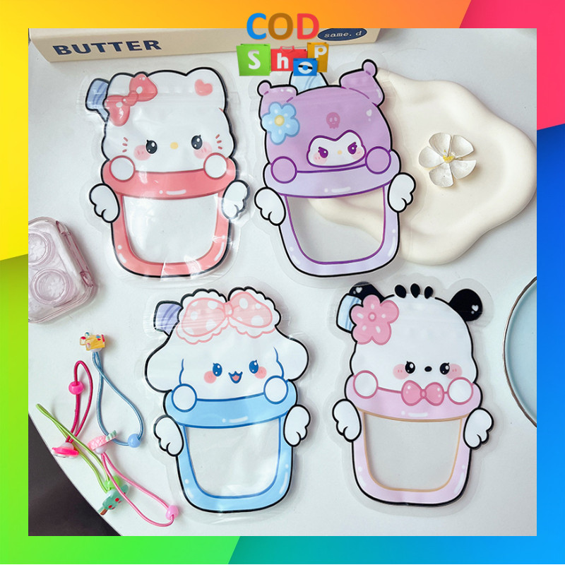

COD - 6441 Pouch Travel Portable / Plastik Ziplock Motif Karakter / Goodie Bag Aksesoris Anak