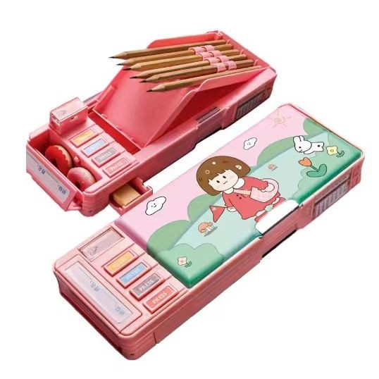 

BEST Kotak Pensil/Tempat Pensil Alat Tulis Multifungsi Kartun Lucu Anak - Gadis