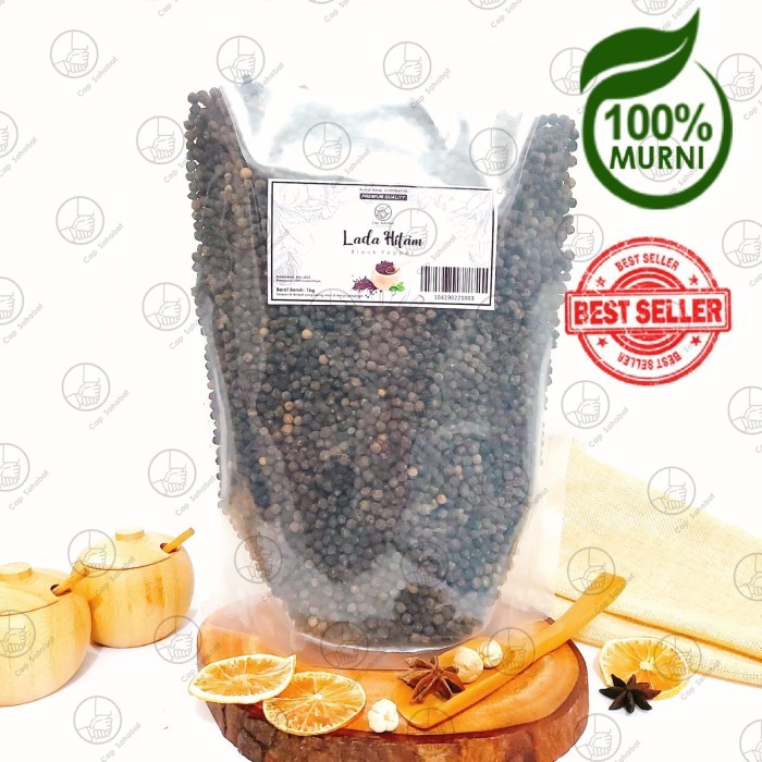 

1Kg Biji Lada Hitam Utuh / Whole Black Pepper / Rempah / JSR 100