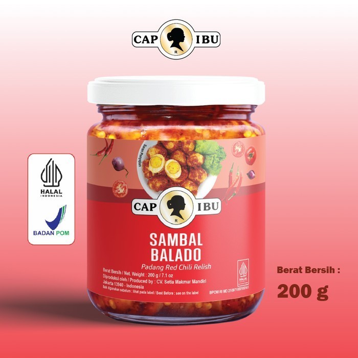 

[BEST]Promo Sambal Balado Cap Ibu - 200 gram, HOT (Pedas)