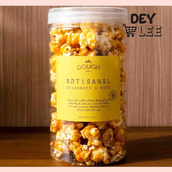 

DOUGH DELI Salted Caramel Popcorn in Jar Homemade Signature Oleh-Oleh Bandung