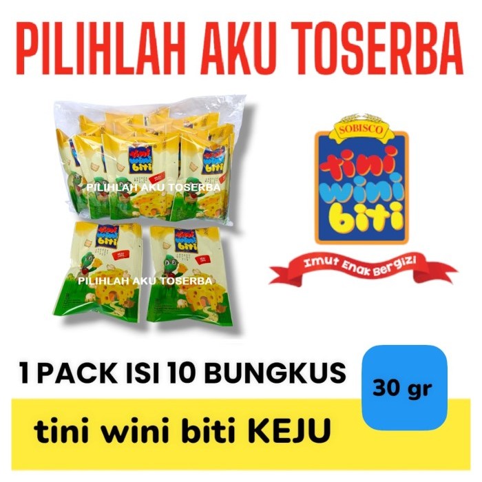 

Biskuit TINI WINI BITI 30 gram Rasa KEJU / CHEESE - ( HARGA 1 PACK )