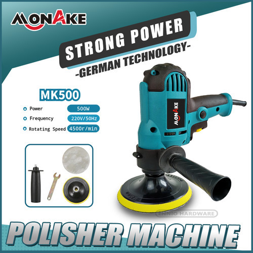 MONAKE Mesin Poles Mobil Polisher 5 INCH Alat Poles Cat Mobil Full Set Car Alat Disc Disk kaca motor