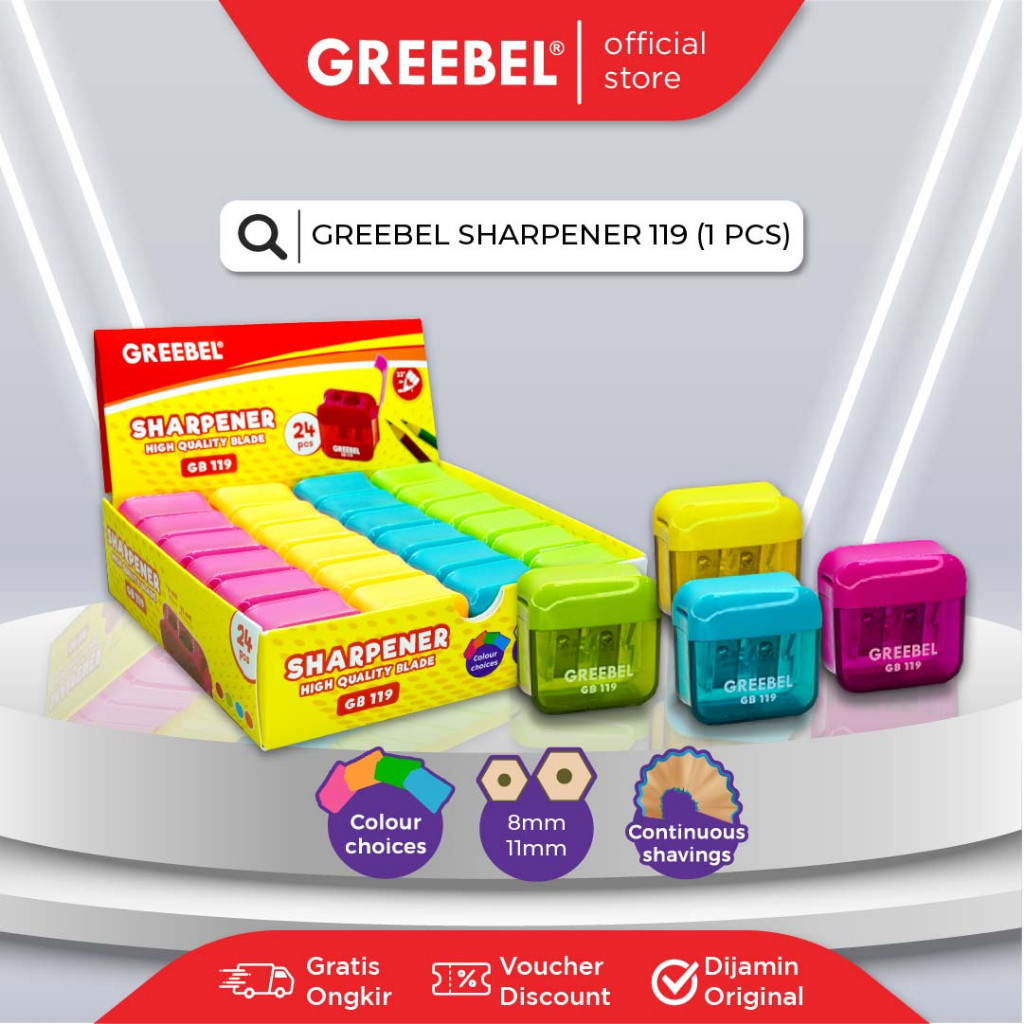 

GREEBEL SHARPENER Rautan Pensil Model 119