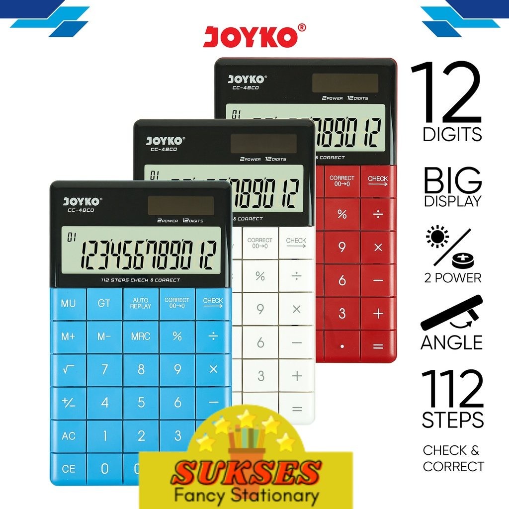 

Calculator Kalkulator Joyko CC-48CO 12 Digits Check Correct