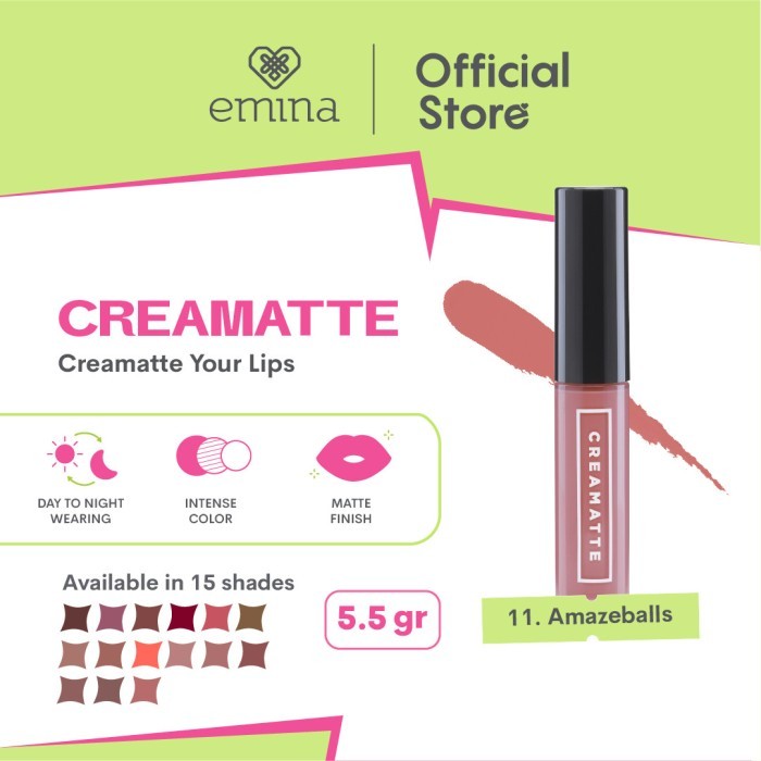 [Gift Not For Sale] Emina Creamatte 5.5 g - 11 Amazeballs