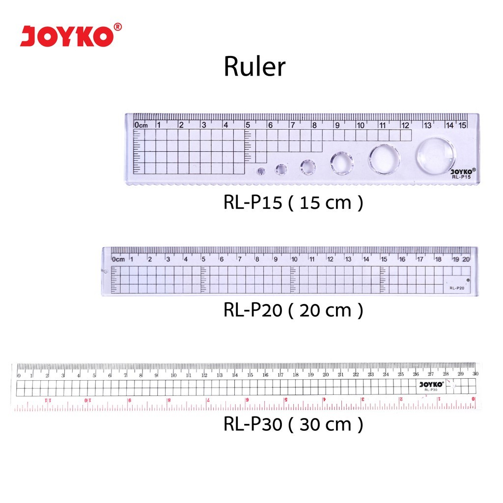 

Joyko Ruler Penggaris RLP 15 cm 20 cm 30 cm