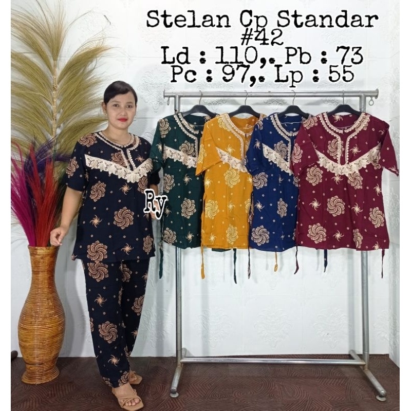 SETELAN CP RENDA RAYON TEBAL LD 110CM RENDA PREMIUM