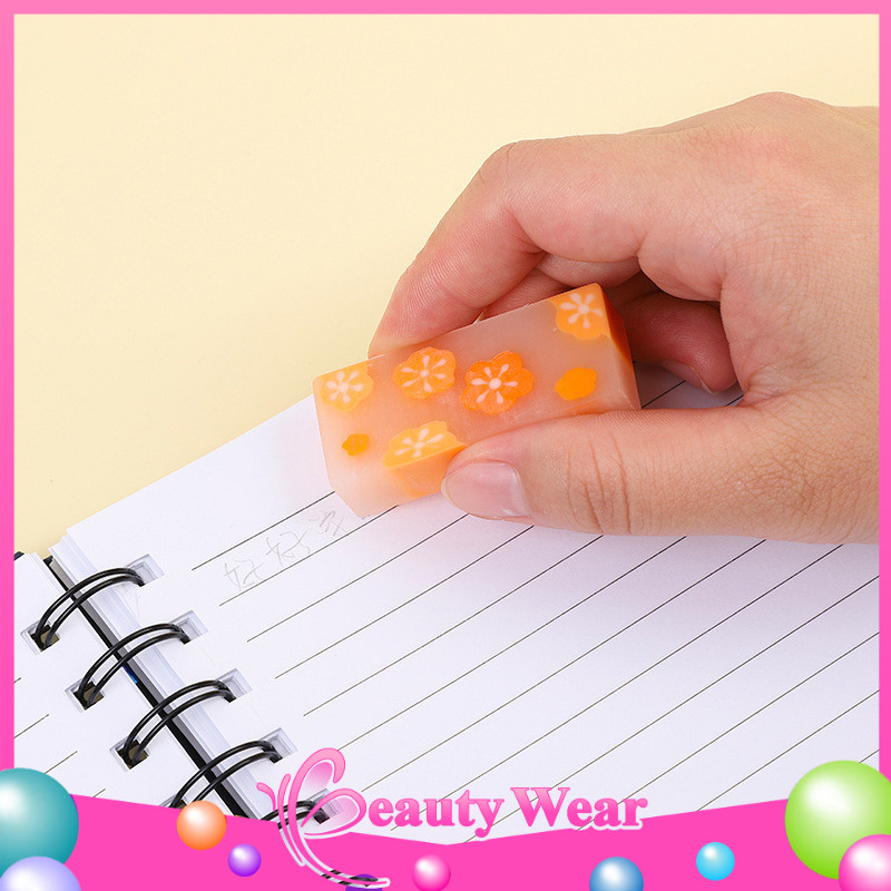 

Penghapus Pensil Karet Sekolah Motif Bunga Bahan Import Lucu