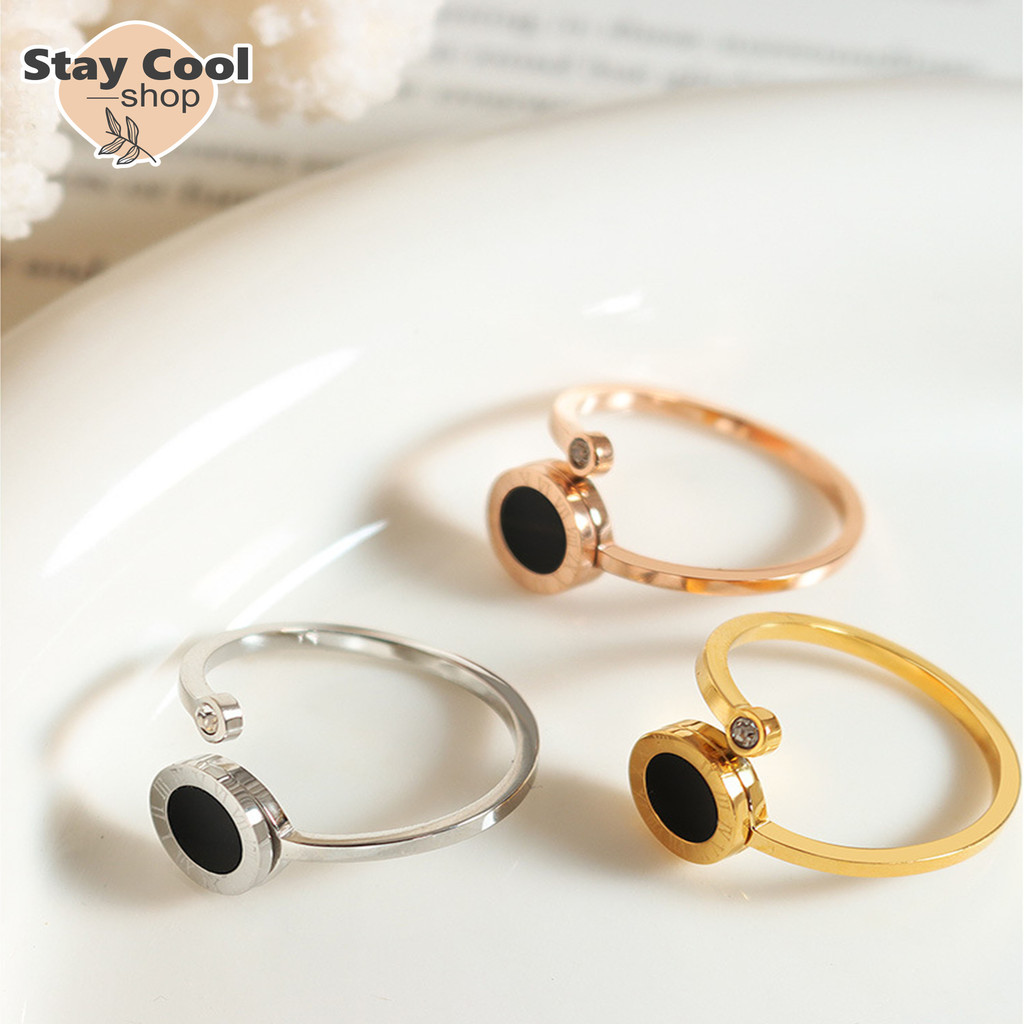 D3W Cincin Titanium Bulgary Model Terbaru 2023 Fashion Korea Anti Karat Dan Luntur - SCS SHOP