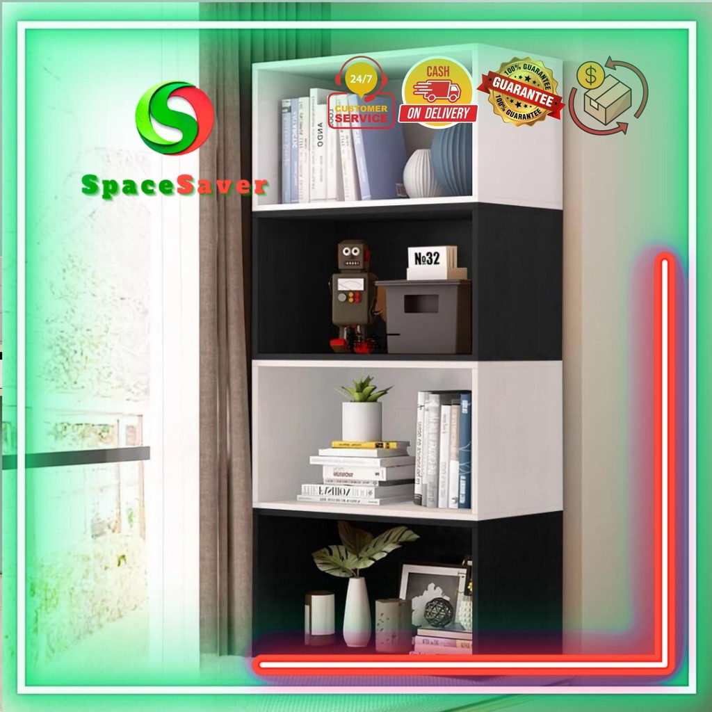 SpaceSaver - Lemari Kabinet Kotak Persegi Panjang Modern Minimalis 2 Warna 2 Ukuran untuk Penyimpana