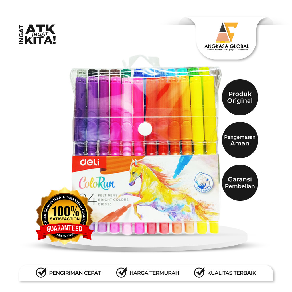 

DELI PULPEN FELT/ FELT PEN 24 EC10023 (1SET)