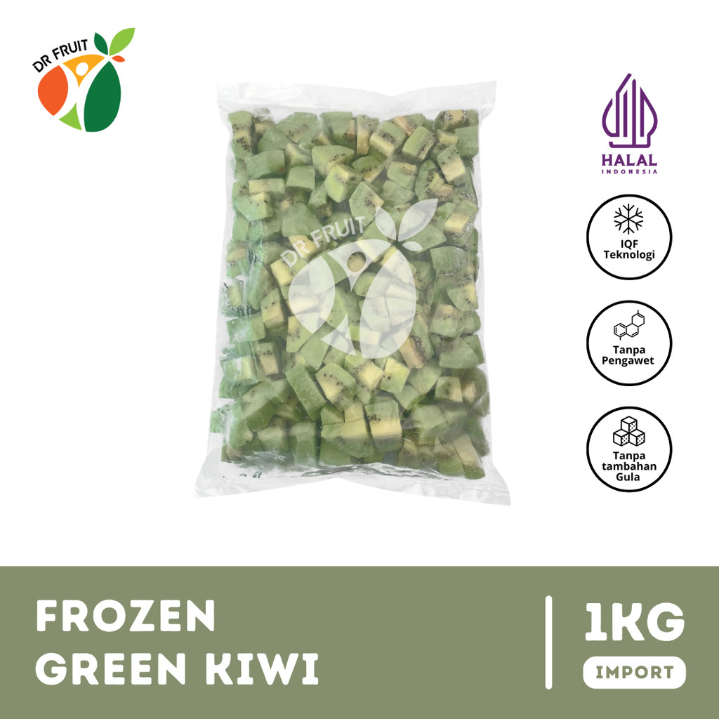 

Buah Kiwi Beku | Frozen Kiwi (IQF) | 1 KG