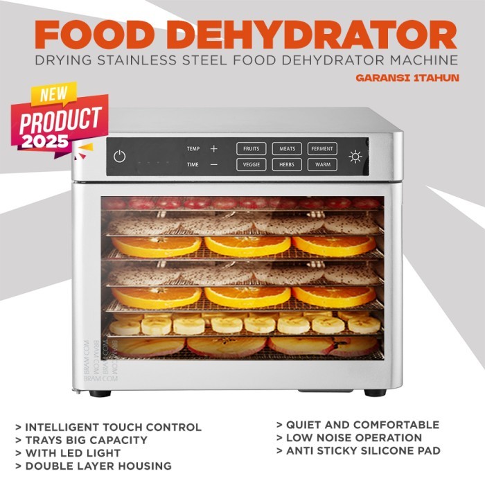 PAPALOLO Drying Stainless Steel Food Dehydrator Machine New Series