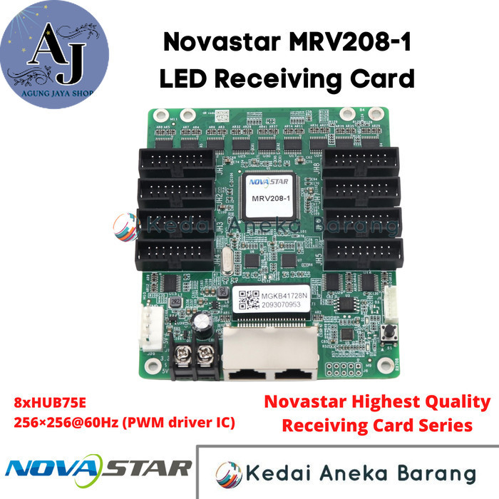 AJstore - Novastar MRV208-1 MRV208 LED Receiving Card RC Videotron HUB75 MRV328 Ori