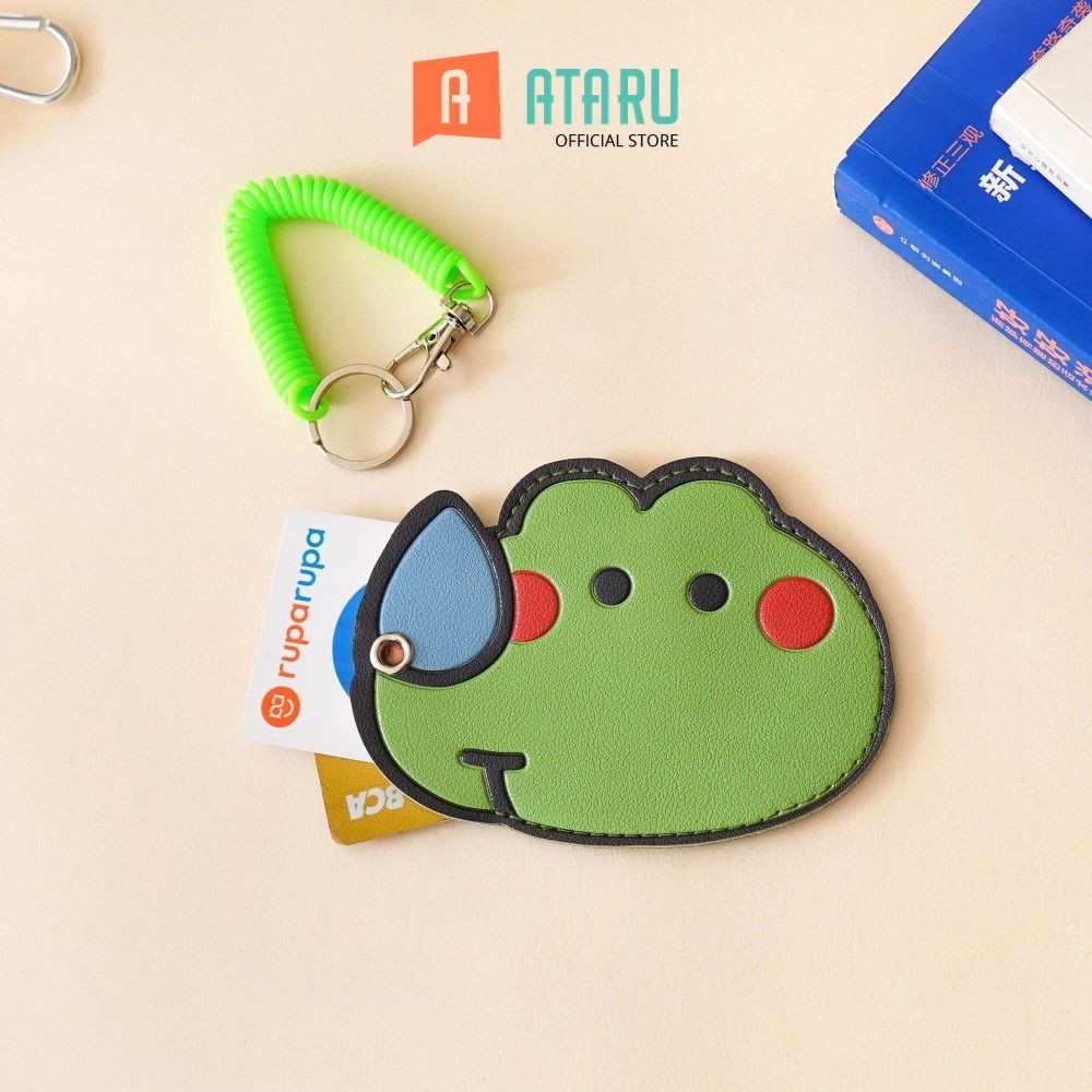 Ataru Holder Id Card Pu Tempat Kartu Lanyard Name Tag Holder Id Card Holder Lucu