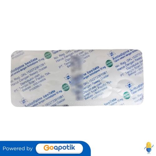 Amlodipine Besilate Tempo 10 Mg Strip 10 Tablet