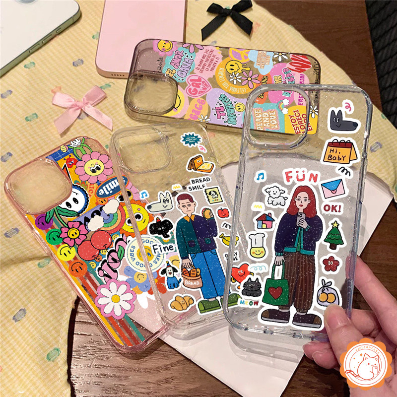 Case Hp Kompatibel Untuk IPhone 11 14 13 15 12 Pro Max XR 7Plus X 6 14 8 7 15 6s Plus XS Max Pasanga