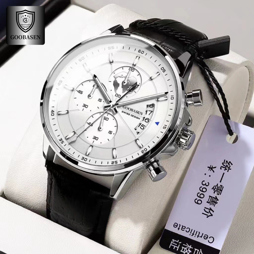 

Jam Tangan Pria Multifungsi Enam Jarum Guberson Santai Tahan Air Kalender Bercahaya