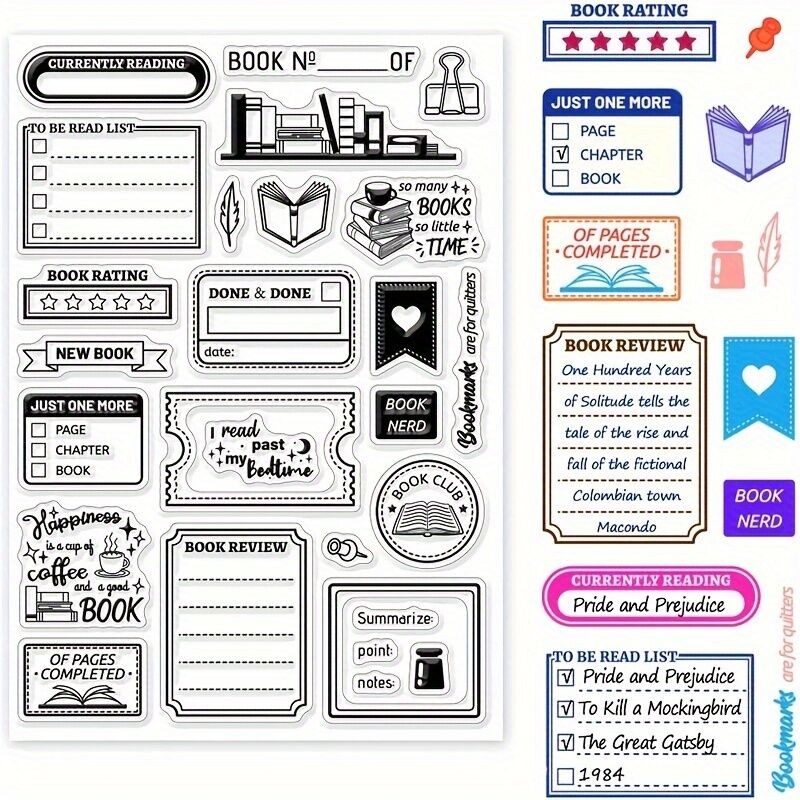 

NEW Book Clear Stamp Seal For DIY Scrapbooking/Photo Album Decorative Sheets 8003