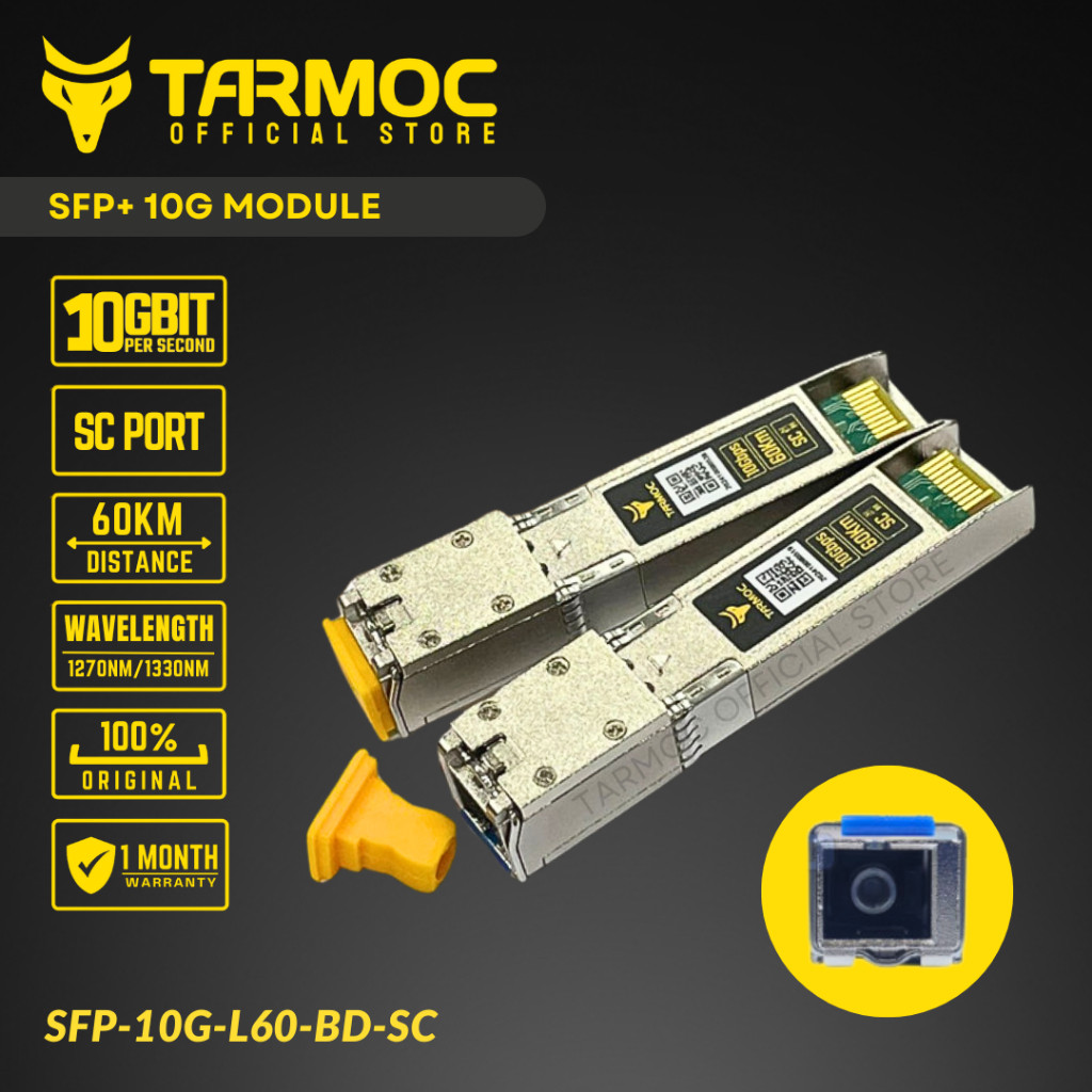 Tarmoc SFP-10G-L60-BD-SC | SFP+ 10G BIDI 60KM SC | SFP+ 10G 60KM Single Mode