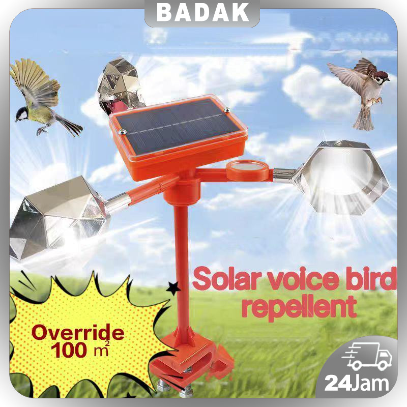 Pengusir burung tenaga surya burung Pengusir burung berputar 360 derajat alat burung tenaga surya pe