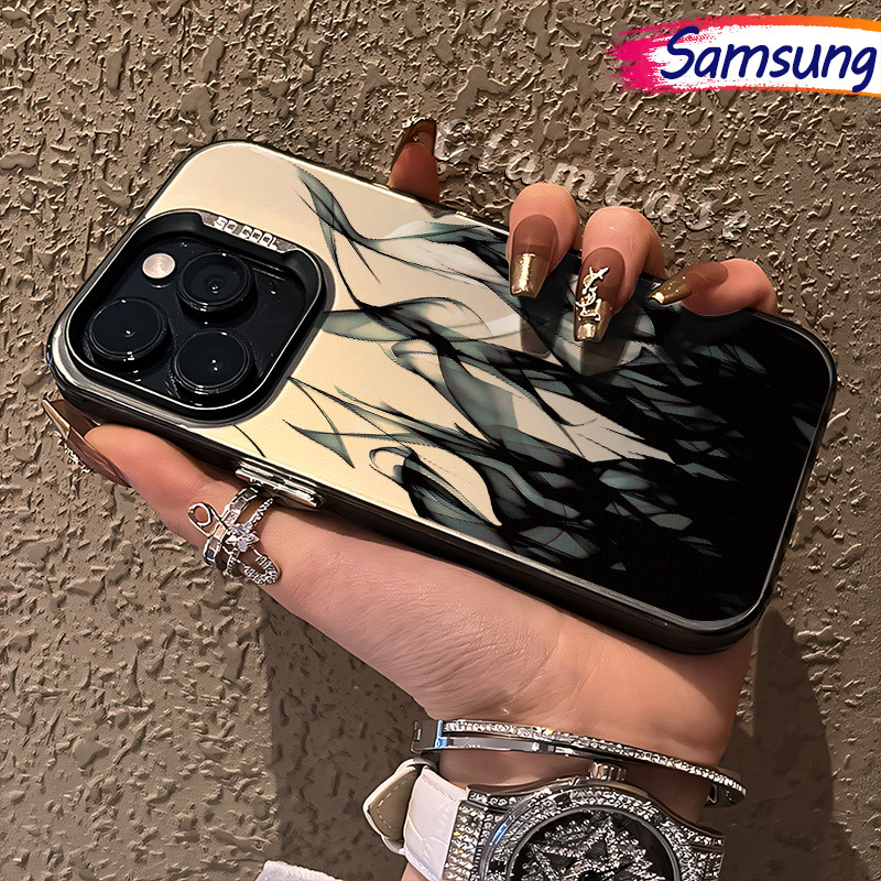 Keren Api Glossy Hologram PC Case Samsung Galaxy A15 A14 A13 A55 A05s A06 A05 A04E A03 A32 A35 A12 A