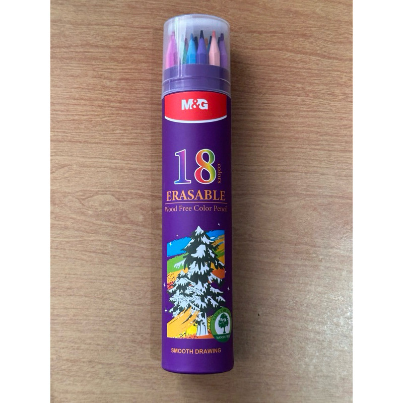 

Pensil Warna M&G Erasable/ Bisa Dihapus 18 Warna Purple Barrel