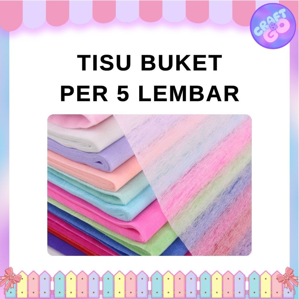 

(5 LEMBAR) Kertas Buket Tisu Tissue