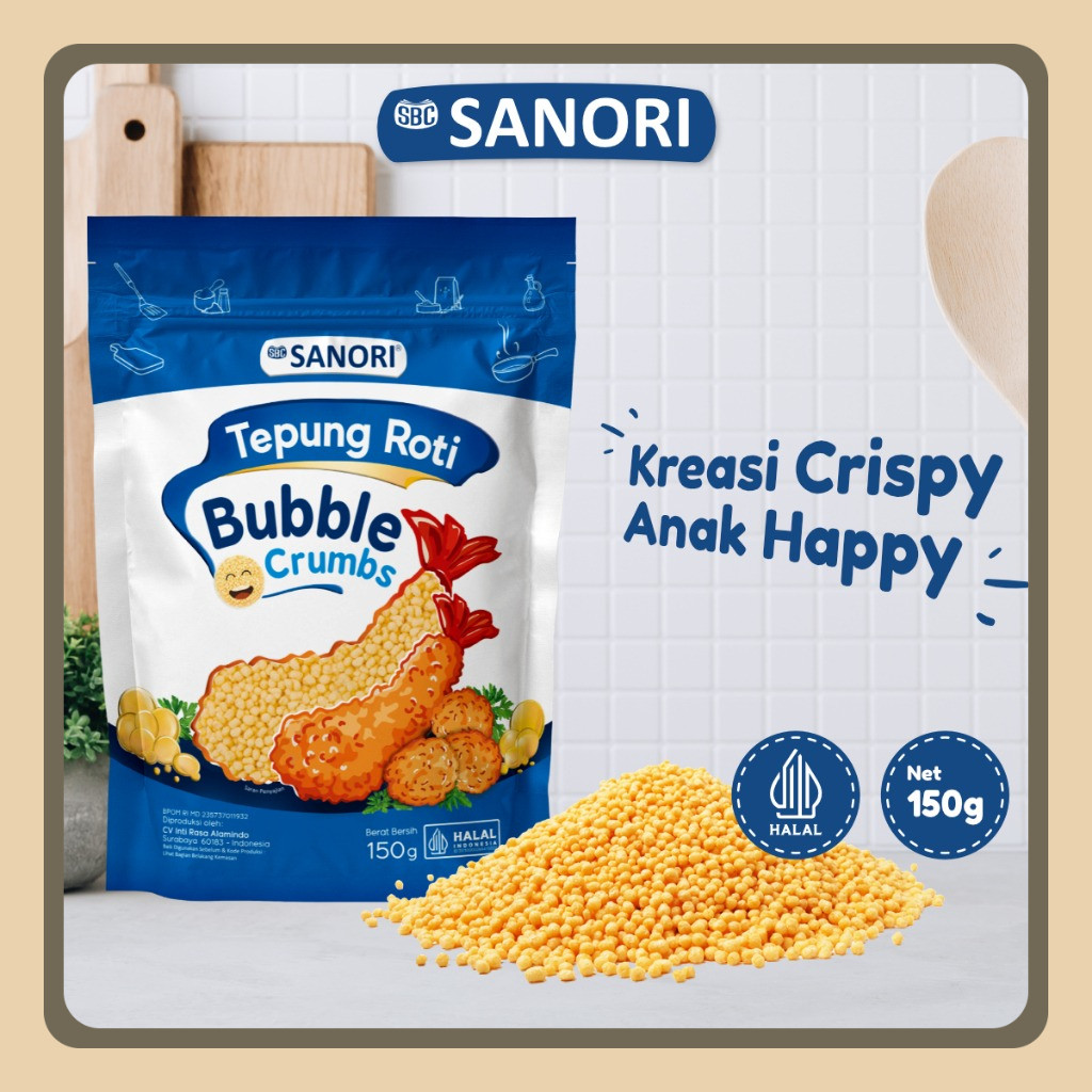 

SBC Sanori Tepung Roti Bubble Crumbs Renyah Halal