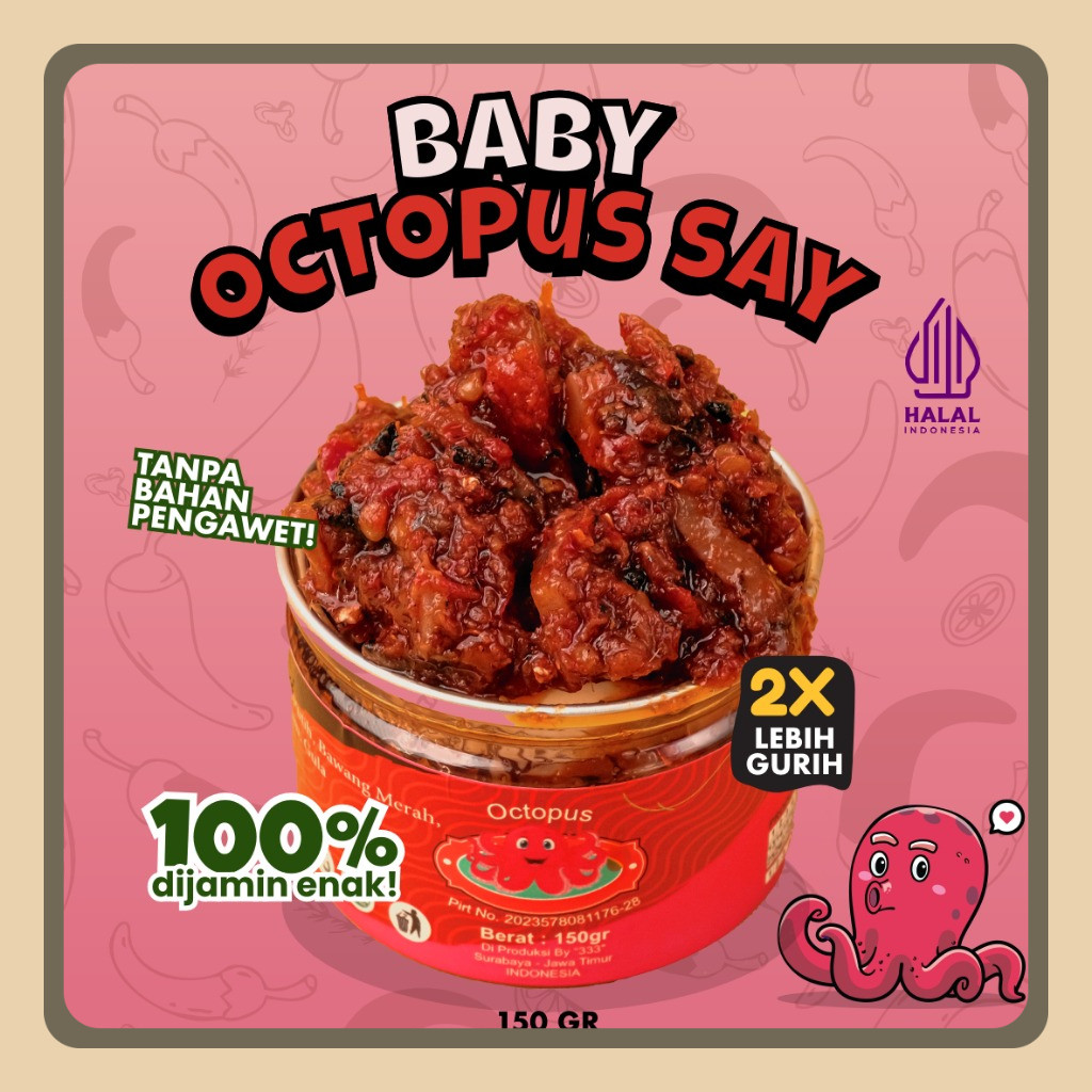 

Grace Sambel - Sambal Baby Octopus 150 Gr
